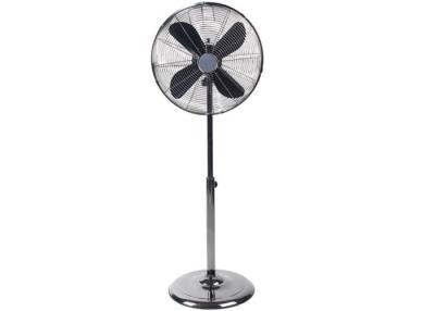 China 3 Speed Home Metal Blade Floor Fans / 16 Inch Oscillating Pedestal Fan for sale