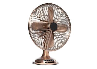 China 12 Inch Antique Electric Desk Fan 3 Speed Staineless Steel Personal Circulating for sale