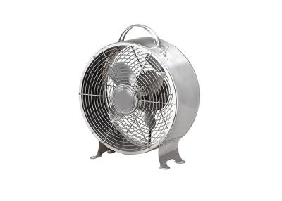 China Powerful Vintage Electric Retro Table Top Fan Metal Bronze 2 Speed 120 Volt for sale