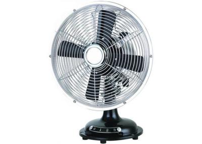 China 3 Speed Retro Metal Table Fan 12 Inch 110V 50Hz 45W With 3 Aluminium Blade for sale