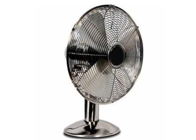 China Ventilador de mesa retro de 300 mm de tres velocidades con parte inferior de empuje / ventilador de mesa de metal en venta