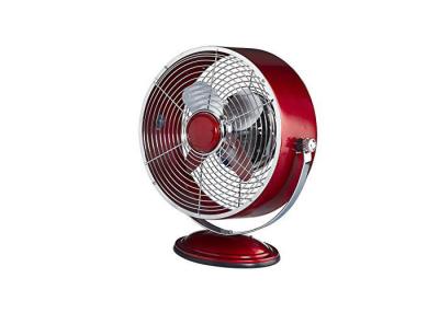 China Mini Red 680mm Redondo Retro Ventilador Portátil 1 Configuración Interruptor Basculante UL ROHS en venta