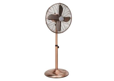 China Customized Retro Floor Fan High Velocity 50W 3 Metal Blades 110V 60Hz for sale