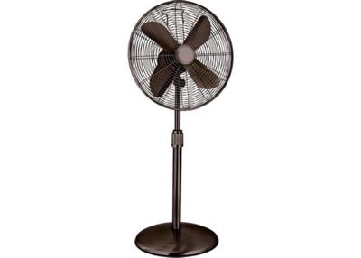 China Outdoor Retro Pedestal Metal Fan Nickel Finish / Vintage Looking Floor Fans for sale