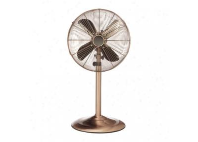 China Adjustable Height Retro Standing Fan 3 Speed Control Knob Wide Range Oscillating for sale