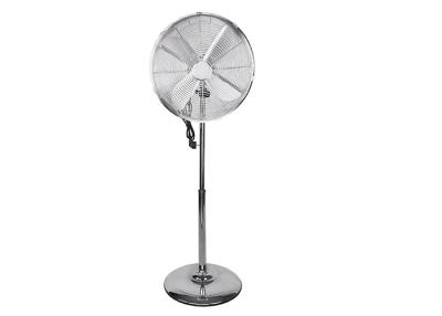 China 60Hz Standing Oscillating Fan 4 Metal Blade Adjustable Height For Bedroom for sale