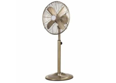 China Brushed Stainless Steel Metal Blade Oscillating Fan 3 Speed 110V 60W for sale