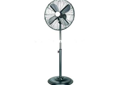 China Vintage Metal Blade Oscillating Fan Nickel Finished / Retro Standing Fan for sale