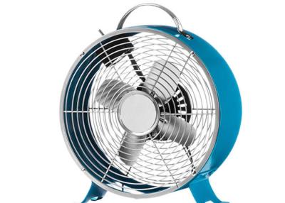 China SAA 8 Inch Metallic Retro Electric Desk Fan , 2 Speed Air Cooling Ventilation Fan for sale