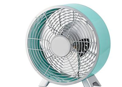 China VED Plug 9 Inch Retro Table Fan , 3 Blade 90 Degree Oscillation Quiet Fans For Bedrooms for sale