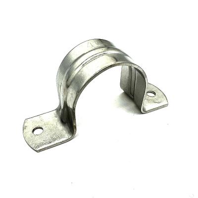 China Durable Cheap Electric Half Saddle Clip 20mm Half Saddle Stainless Steel Pipe Clamp for sale