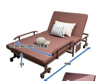 China (Other)Easy Easy Folding Bed Adjustable Single Folding Bed Outdoor Camping Escort Light Hospital Office Lunch Break Bed for sale