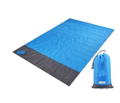 China Custom Logo Foldable Outdoor Sand Proof Outdoor Camping Hike Travel Waterproof Picnic Hiking Mat Beach Camping Blanket for sale