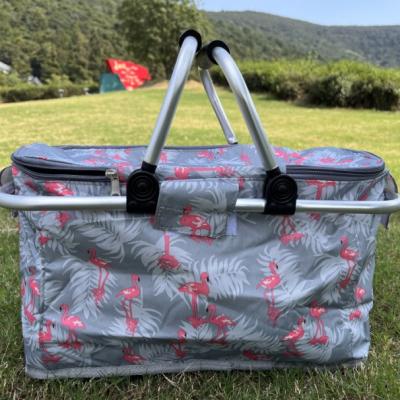 China New Fashion Oxford Cloth Double Deck Portable Multicolor Adult Lunch Bag Thermal Picnic Cooler Bag for sale