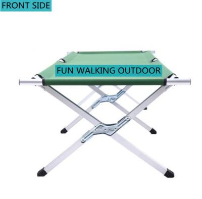 China Outdoor Camping Rise Moving Customized Portable Aluminum Military Folding Cradle Army Camping Bed for sale