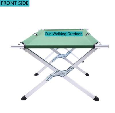 China Outdoor camping increasing portable outdoor picnic army bed folding camp cradle single aluminum military camping bed for sale