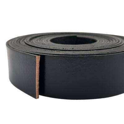 China Jewelry making or decor 30mm black flat leather band wide leather band genuine cowhide leather 30mmx2mm for sale