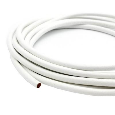 China Jewelry making or decoration 5.0mm real leather cords bracelet genuine leather bracelet making white link cowhide for sale