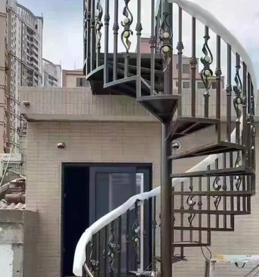 China Supply Modern Low Price China Manufacturer Custom Spiral Staircase Iron For Sale Outdoor Spiral Staircase for sale