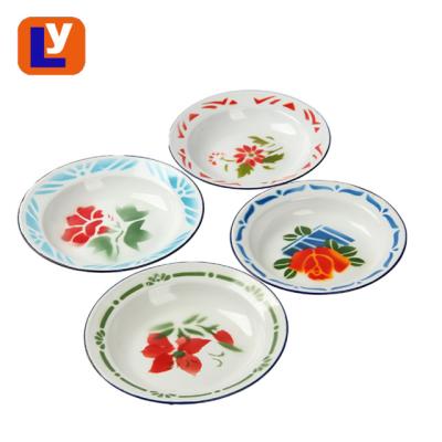 China Enamel Viable Colorful Soup Dish For Indonesia Market for sale