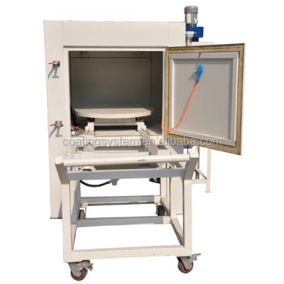 China Metal Surface Cleaning COLO Turntable Industrial Sandblasting Cabinet Machine for sale