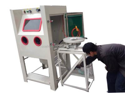 China Small non-toxic portable sandblasting machine for sale