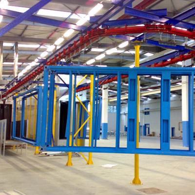 China Building Material Shops Industrial Finishing Paint And Powder Coating Line System for sale