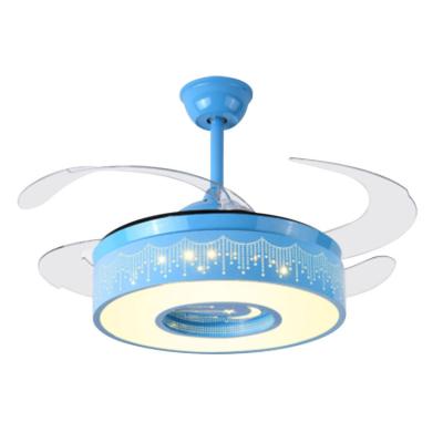 China Modern Ceiling Fan Light Invisible Blades Ceiling Light Fixture with 36 Watt LED Panel for Kitchen, Dining Room, Living Room, for sale