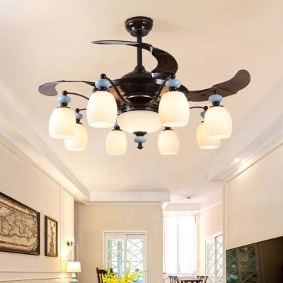 China Modern factory direct modern ceiling fan with light and remote control for sale