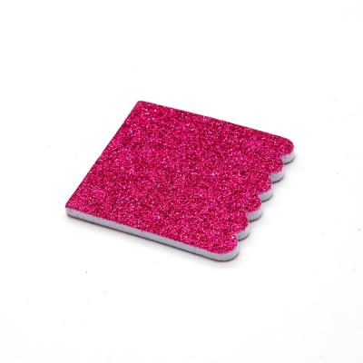 China Nail Salon Emery Nail File Wholesale Glitter Nail Beauty Tools Sponge Emery Board Disposable Square Nail File Professional for sale