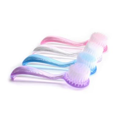 China Durable Wholesales Nail Care Professional Pure Plastic Nail Art Cleaning Dusting Brush for sale