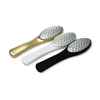 China Durable Plastic Pedicure Side Handle Foot Handle Polish Plastic Callus Remover Single Foot File for sale