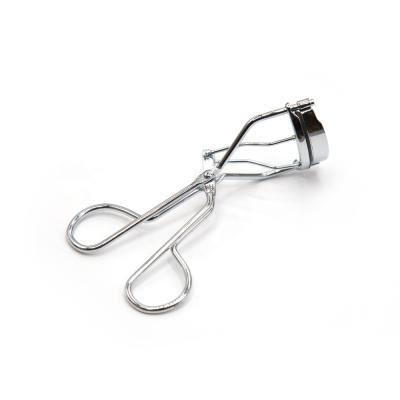 China Popular Custom Professional Cosmetic Tool Private Label Stainless Steel Silver Handle Eyelash Curler for sale