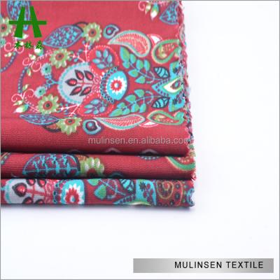 China Shaoxing Anti-Static Polyester Printed Spandex FDY Knit Fabric Sale for sale