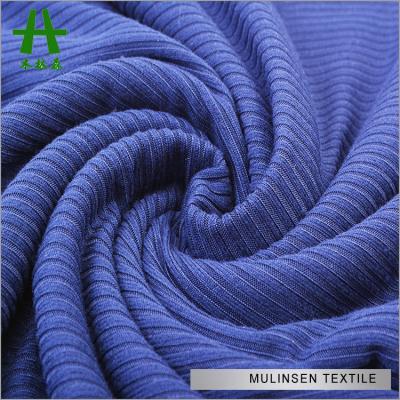 China According to Mulinsen Textile Polyester Spandex 3*2 Rib Brushed DTY fabric from customers' requirments for sale