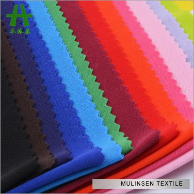 China Any Processing As Your Request Mulinsen Textile Dyed Polyester Cheap Knitting Interlock for sale