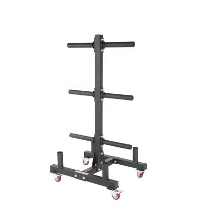 China Latest Design Gym Barbell Weight Plates Storage Stand Tree Eco-friendly Vertical Bumper Stand Commercial Fitness Equipment for sale