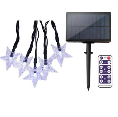 China 2021 Wholesale Cheap Garden Star Led Solar String Light Hanging Pvc Home Solar Light for sale