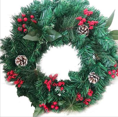 China high quality OEM Wreath Decorative Christmas Wreath for Christmas festival decoration for sale