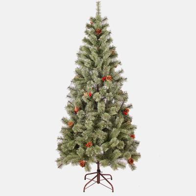 China OEM artificial Christmas tree 1.8M, 2.1M , 2.4M with LED lights for Christmas decoration for sale