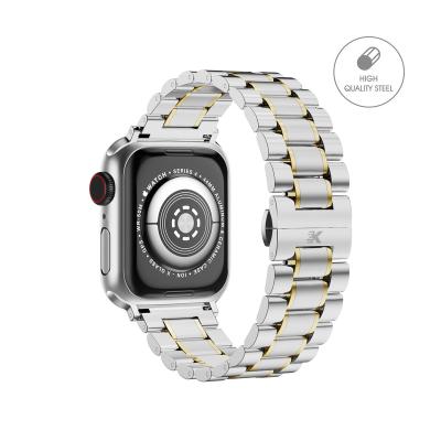 China Sweatproof and Comfortable KeepHone Sublimation for Apple Watch Bands 42mm/44mm/45mm Stainless Steel Laser Engravable Luxury Watch Band for sale