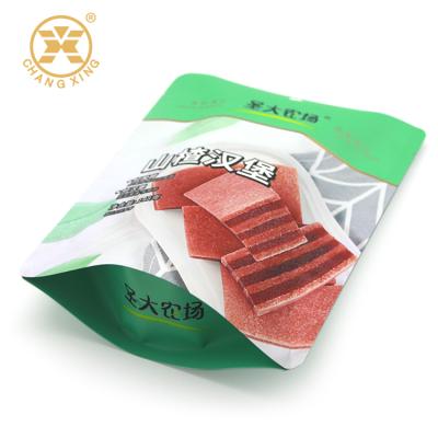 China Changxing Moisture Proof Printing Aluminum Metallized Plastic Bag Hawthorn Snack Packing Holder Up Pouch for sale