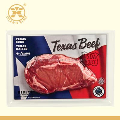 China Texas Beef Frozen Food Packaging Moisture Proof Pouch Free Sample Automatic Packaging for sale