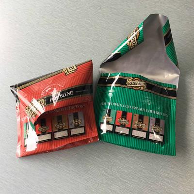 China Aluminum Foil Tobacco Pouches Moisture Proof Heat Seal Tobacco Packaging Blunt Envelope Packaging Printed Tea Bag Plastic Package for sale