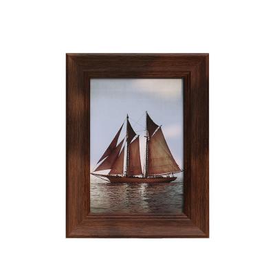 China Rustic 5 x 7 Inch Picture Frame Picture Frame Decor and Office Wall Display with Clear Plexiglass Picture View for sale