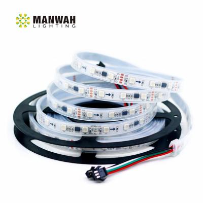 China Magic Warehouse 12V Dream Color WS2818 IC RGB SMD 5050 Hunting Color Led Strip for sale