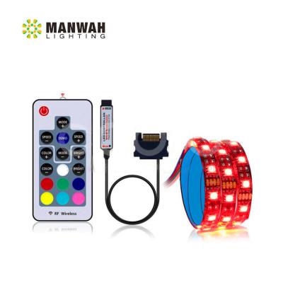 China LANDSCAPE DC12V 4PIN SATA Connector Magnet RGB PC LED Strip Colorful Strip Light Kit For Computer Case for sale