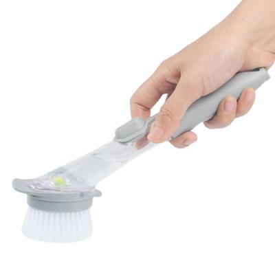 China Sustainable Dishwasher Brush Scubber Sweep Dish Wash Silicone Dish Brush for sale