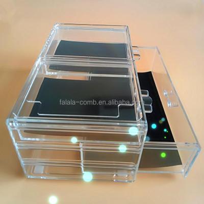 China Falala Ladies Makeups Organizer Sustainable Transparent Acrylic Cosmetic Box for sale