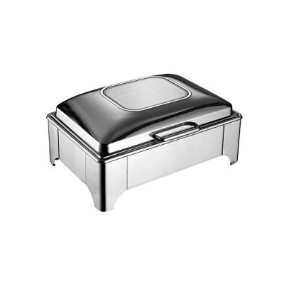 China Hot Oblong Buffet Food Chafting Pan Rond Warmer Chaffers Stainless Steel Chafting Dish for sale